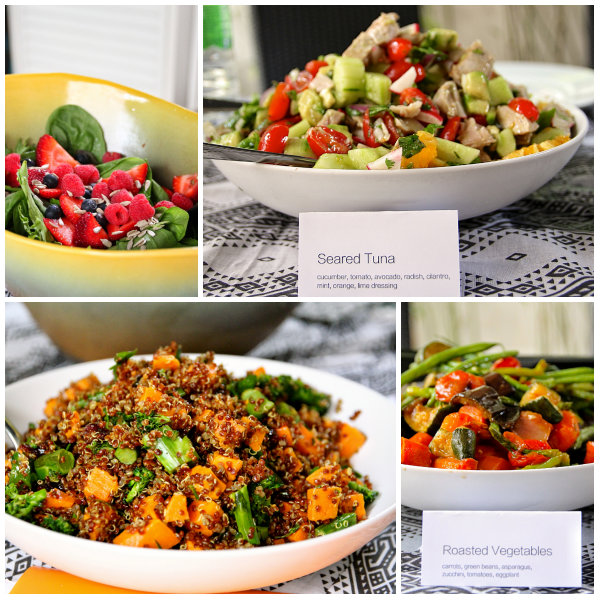 collage diy wellness salads
